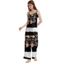 Spaghetti Top Long Pants Satin Pajamas Set 