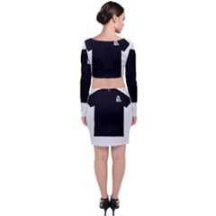 Long Sleeve Crop Top & Bodycon Skirt Set 