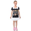 Kids  Short Sleeve Velvet Dress 