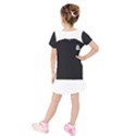 Kids  Short Sleeve Velvet Dress 