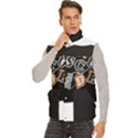 Men s High Neck Button Up Puffer Vest 