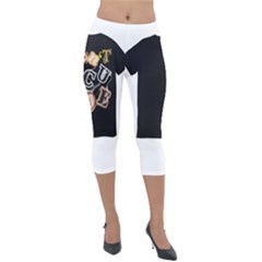 Lightweight Velour Capri Leggings  