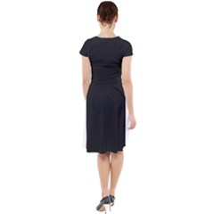 Cap Sleeve Midi Dress With Pockets 