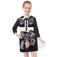 Kids  Quarter Sleeve Shirt Dress 