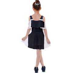 Kids  Shoulder Cutout Chiffon Dress 