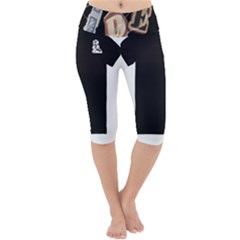 Lightweight Velour Cropped Yoga Leggings 