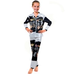 Kids  Satin Long Sleeve Pajamas Set 