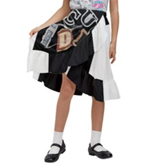 Kids  Ruffle Flared Wrap Midi Skirt 