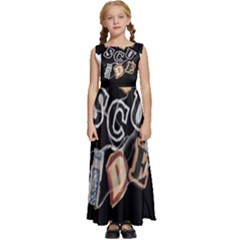 Kids  Satin Sleeveless Maxi Dress 