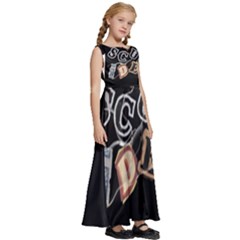 Kids  Satin Sleeveless Maxi Dress 