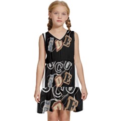 Kids  Sleeveless Tiered Mini Dress 