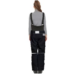 Women s Side Zip Front Pouch Ski And Snowboard Bib Pants	 