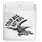 Lizard graphic illustration with sarcastic phase Duvet Cover (Queen Size)