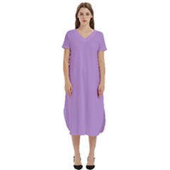 T-Shirt Midi Dress With Pockets 