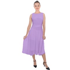 Midi Tie-Back Chiffon Dress 