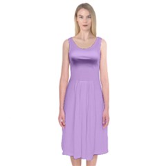 Luscious Lavender Hex #cca3e7 Midi Sleeveless Dress from ArtsNow.com