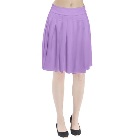 Luscious Lavender Hex #cca3e7 Pleated Skirt from ArtsNow.com