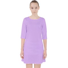 Quarter Sleeve Pocket Dress 