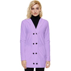 Button Up Hooded Coat  