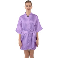 Half Sleeve Satin Kimono  