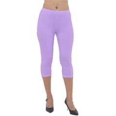 Lightweight Velour Capri Leggings  