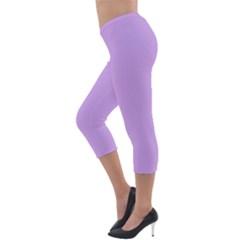 Lightweight Velour Capri Leggings  