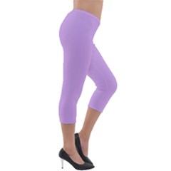 Lightweight Velour Capri Leggings  