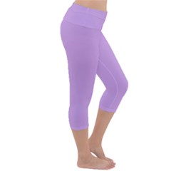 Lightweight Velour Capri Yoga Leggings 