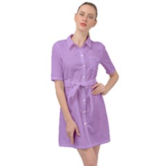 Belted Shirt Dress 