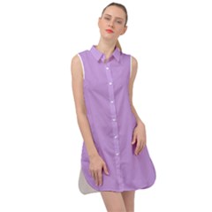 Sleeveless Shirt Dress 