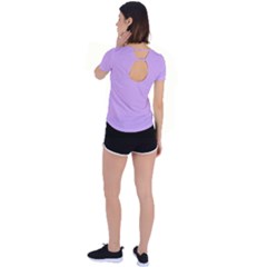 Back Circle Cutout Sports T-Shirt 