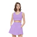 Women s Crop Top Pleated Skater Rave Skirt 