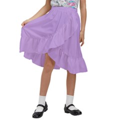 Kids  Ruffle Flared Wrap Midi Skirt 