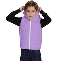 Luscious Lavender Hex #cca3e7 Kids  Stylish Hooded Puffer Vest from ArtsNow.com