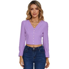 Long Sleeve V-Neck Top 