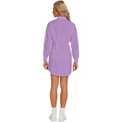 Womens Long Sleeve Shirt Dress 