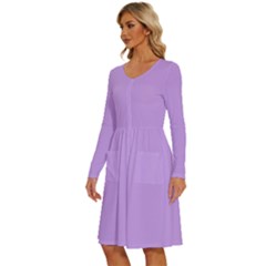 Long Sleeve Dress With Pocket 