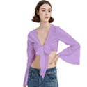 Trumpet Sleeve Cropped Top 