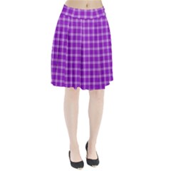 Purple Plaid Tartan 3 Pleated Skirt from ArtsNow.com