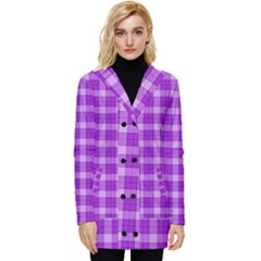 Button Up Hooded Coat  