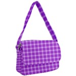 Purple Plaid Tartan 3 Courier Bag