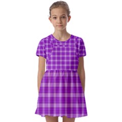 Kids  Short Sleeve Pinafore Style Dress 