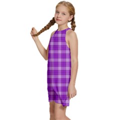 Kids  Halter Collar Waist Tie Chiffon Dress 