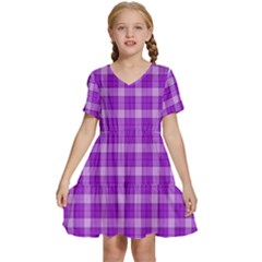 Kids  Short Sleeve Tiered Mini Dress 