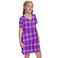 Kids  Short Sleeve Tiered Mini Dress 