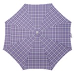 Purple Plaid Tartan 2 Straight Umbrellas