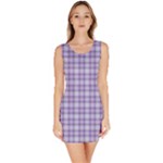 Purple Plaid Tartan 2 Bodycon Dress