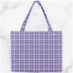 Purple Plaid Tartan 2 Mini Tote Bag