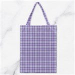 Purple Plaid Tartan 2 Classic Tote Bag