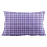 Purple Plaid Tartan 2 16 x24  Lumbar Throw Cushion Case (Two Sides)